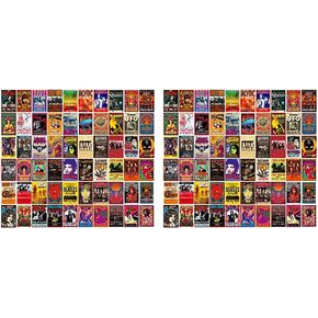 WOONKIT 60 PC Vintage Rock Band Posters, 70s 80s 90s Retro Concert Prints, Bedroom Wall Art, Album Cover Collage, 4x6 Inch (Set of 60) in Kuwait