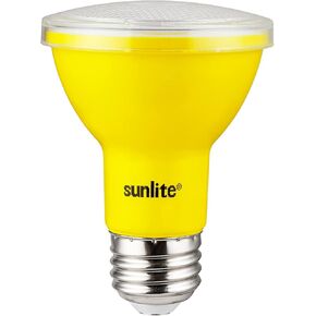 Sunlite 81465 LED PAR20 Colored Recessed Light Bulb, 3 Watt (50w Equivalent), Medium (E26) Base, Floodlight, ETL Listed, Red, 1 Count