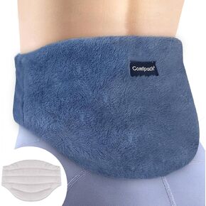 Microwave Heating Pad for Lower Back Pain Relief, Removable & Washable Heating Pad Warm Compress Heat Wrap Moist Heat for Cramp, Lumbar, Sciatica