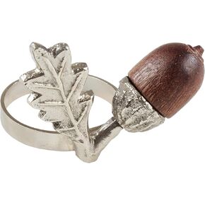 Acorn Table Napkin Rings (Set of 4)