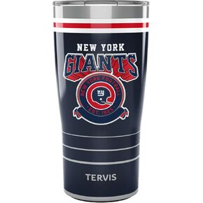 كوب معزول من Tervis NFL New York Giants-Vintage، 20oz، من الفولاذ المقاوم للصدأ