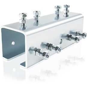 U Shaped Strut Channel Connector Extend Bracket Versatile Splice Extender Joiner, Stable Connection Accurate Positioning for 1-5/8" Wide 1-5/8" Height 3.1mm Thickness Unistrut Mounting Bracket