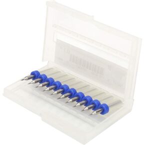 10PCs 3D Printer Cleaning Nozzle 0.1mm Tungsten Carbide Cleaning Needle Drill Bits Printing Machine Printed Circuit Board Accessory