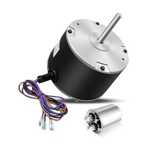 0131M00061SP Condenser Fan Motor Fit for Zhongshan Broad-Ocean Goodman Amana Janitrol Replace YDK-180S84062-01, 0131M00014PS 1/4 Hp Electric AC Fan Motor with a 6 uf Capacitor