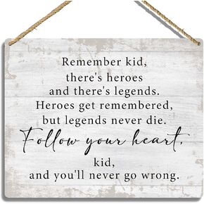 The Sandlot Legends Never Die Boy Nursery Decor, Wooden Hanging Plaque Wall Sign, Classic Boys' Room Decoration