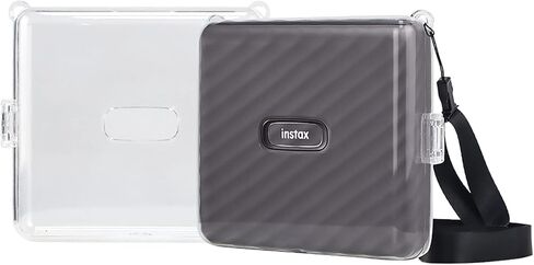 حافظة Rieibi لطابعة الصور العريضة Instax Mini Link، غطاء واقٍ من PVC لطابعة Fujifilm Instax Link العريضة مع حزام الكتف in Kuwait