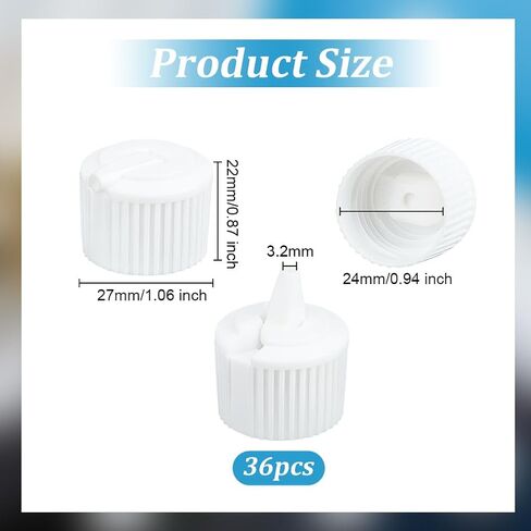 OLYCRAFT 36pcs 28/410 Flip Top Dispensing Cap Black Replacement Bottles Caps Reusable Plastic Bottle Cap Flip Top Caps for Shampoo Moisturizer Squeeze Bottles Dispensing Caps - Inner Diameter 28mm in Saudi Arabia