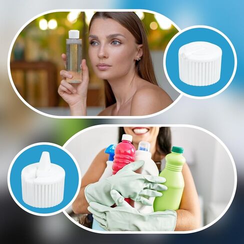 OLYCRAFT 36pcs 28/410 Flip Top Dispensing Cap Black Replacement Bottles Caps Reusable Plastic Bottle Cap Flip Top Caps for Shampoo Moisturizer Squeeze Bottles Dispensing Caps - Inner Diameter 28mm in Saudi Arabia
