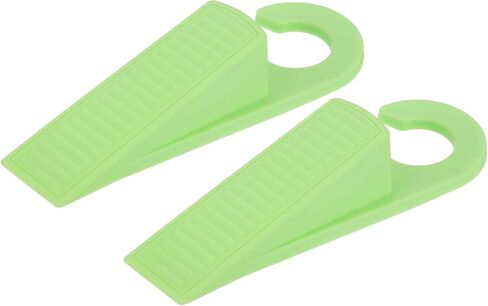 uxcell 2 Pcs Door Stoppers for Bottom of Door, 28mm/1.10 Inch Door Stops, TPR Rubber Door Stopper Wedge Anti Slip, Window Stopper Door Stackable, Pink in Kuwait