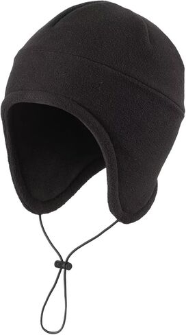 LLmoway Mens Womens Earflap Hat Fleece Beanie Watch Cap Soft Warm Winter Hats with String for Snow Cycling in Saudi Arabia