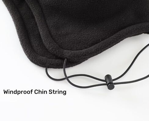 LLmoway Mens Womens Earflap Hat Fleece Beanie Watch Cap Soft Warm Winter Hats with String for Snow Cycling in Saudi Arabia