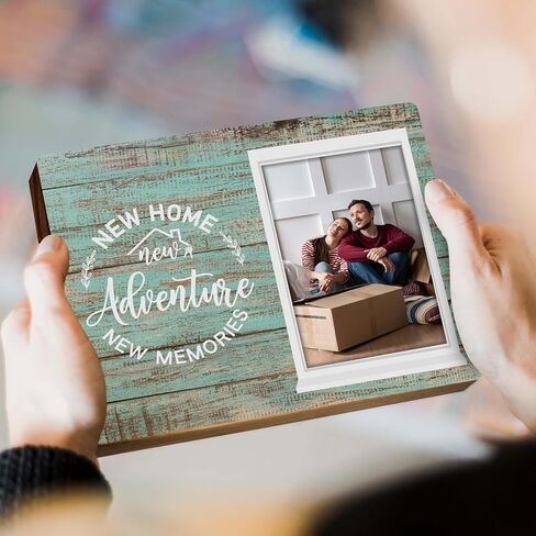 House Warming Gifts New Home, Picture Frame Fits 4x6 Photo, Perfect Housewarming Gift, First Apartment Gifts, New Homeowner Gifts For Men Women. (030) in Kuwait