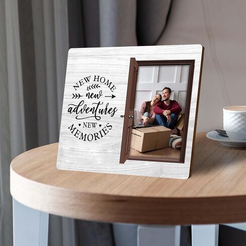 House Warming Gifts New Home, Picture Frame Fits 4x6 Photo, Perfect Housewarming Gift, First Apartment Gifts, New Homeowner Gifts For Men Women. (030) in Kuwait