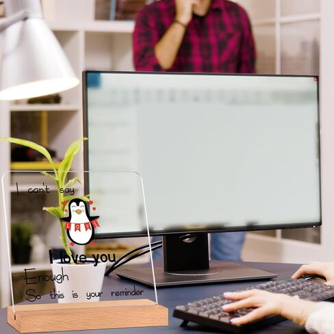 لافتة مكتب Little Reminders، ديكور مكتب ملهم، أنت كافي لافتة تحفيزية هدايا تشجيعية 5.9x5.9 بوصة (متعددة الألوان) in Kuwait