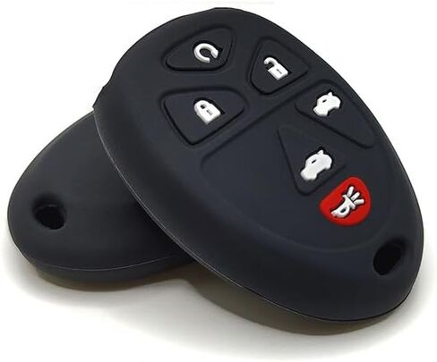 Rpkey سيليكون دخول بلا مفتاح التحكم عن بعد مفتاح Fob غطاء حامي القضية ل Buick Cadillac GMC Saturn OUC60270 15913427 in Kuwait