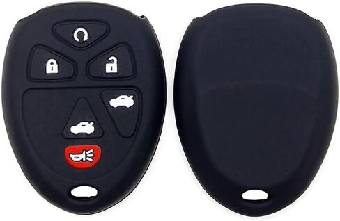 Rpkey سيليكون دخول بلا مفتاح التحكم عن بعد مفتاح Fob غطاء حامي القضية ل Buick Cadillac GMC Saturn OUC60270 15913427 in Kuwait