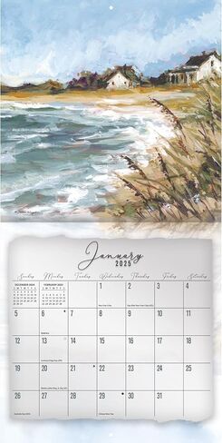 LANG Coastal Shores 2024 Mini Wall Calendar (24991079272) in Saudi Arabia