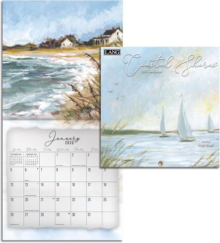 LANG Coastal Shores 2024 Mini Wall Calendar (24991079272) in Saudi Arabia
