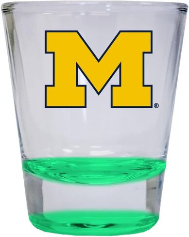 R and R Imports Michigan Wolverines 2 أونصة نظارات ملونة باللون الأزرق منتج جامعي مرخص رسميًا in Kuwait