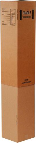 Aviditi INNERLAMP Corrugated Cardboard Box 12" L x 12" W x 46" H, Kraft, for Shipping, Packing and Moving (Pack of 15) in Saudi Arabia