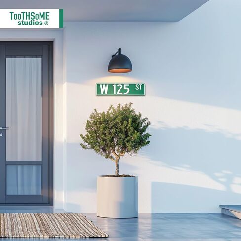 Wall Street New York City Theme Street Sign 16" x 4" Tin Wall Decor Big Apple Garage Stock Trader Investor Home Bar Decoration (WallStreet) in Saudi Arabia