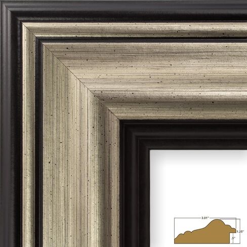 Craig Frames 21307201 20 x 24 Inch Aged Copper and Black Picture Frame Matted to Display a 16 x 20 Inch Photo in Kuwait