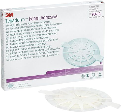 3M Tegaderm Foam Adhesive Dressing 5.5in x 6in - Sold by The Box of 5 90613 in Saudi Arabia