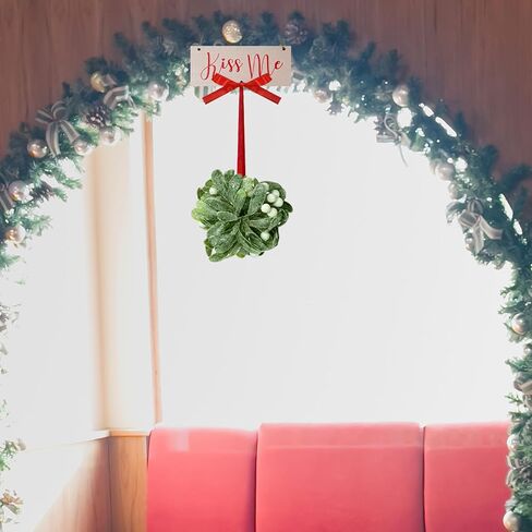 2 قطعة الهدال ديكور عيد الميلاد مزرعة عيد الميلاد الحلي عيد الميلاد شنقا الهدال تقبيل لي أنت تعرف ما يجب القيام به الهدال الاصطناعي للمنزل ديكور حفلة عيد الميلاد in Kuwait