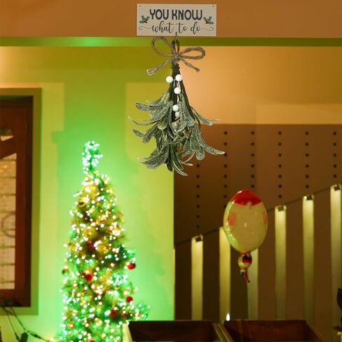 2 قطعة الهدال ديكور عيد الميلاد مزرعة عيد الميلاد الحلي عيد الميلاد شنقا الهدال تقبيل لي أنت تعرف ما يجب القيام به الهدال الاصطناعي للمنزل ديكور حفلة عيد الميلاد in Kuwait