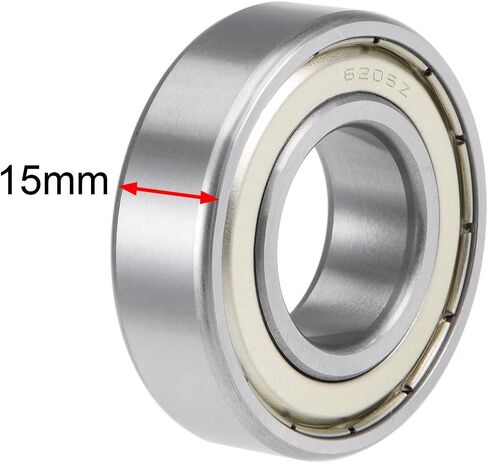 Uxcell 6301ZZ محامل كروية ذات أخدود عميق 12 مم × 37 مم × 12 مم فولاذ كروم مزدوج الحماية P6(ABEC3) in Saudi Arabia