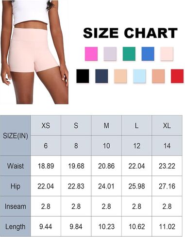 MCEDAR Girls Biker Shorts High Waisted Yoga Athletic Volleyball Shorts Soft Dance Shorts in Saudi Arabia