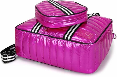 Pink Pickleball Bag for Women, Crossbody Pickleball Paddle Bag, Tote, Backpack,Sling bag for Paddle Pickleball Equipment,Tennis Bags, Christmas Gift, Large Capacity for Water Bottle Pocket & Shoes in Saudi Arabia