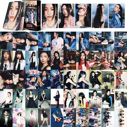 PYAJUU ITZY Photocards K-POP ITZY Gold Album Photocards 55PCS ITZY 2024 Lomo Cards ITZY Postcard Greeting Cards Merchandise of ITZY Postcard for Fans Daughter ITZY Album Cards in Kuwait