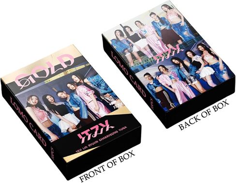 PYAJUU ITZY Photocards K-POP ITZY Gold Album Photocards 55PCS ITZY 2024 Lomo Cards ITZY Postcard Greeting Cards Merchandise of ITZY Postcard for Fans Daughter ITZY Album Cards in Kuwait