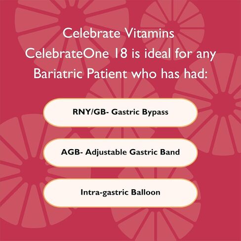 Celebrate Vitamins CelebrateONE 18, 18mg Iron - One A Day Bariatric Multivitamin, Essential Vitamins & Minerals - Gastric Bypass & Sleeve Gastrectomy Supplement (30 Capsules) in Saudi Arabia