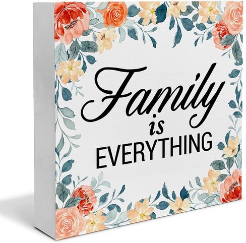 Bless This Home Wood Box Sign Art Desk Decor Farmhouse Sunflower Wood Block Sign Decor for Home Kitchen Entryway Shelf Wall, House Warming Gifts for New Home Owner in Saudi Arabia