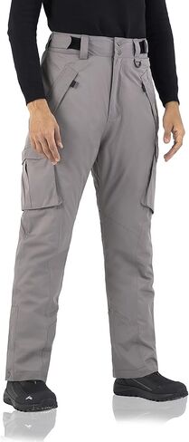 سروال WULFUL للرجال معزول مقاوم للماء للتزلج على الجليد في فصل الشتاء مع جيوب متعددة in Kuwait