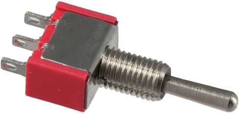 6 قطع مفتاح تبديل مصغر مؤقت، مفتاح تبديل صغير 3 أطراف 3 أوضاع SPDT (تشغيل)/إيقاف/(تشغيل) للوحة قيادة السيارة 5A 125V 2A 250V MTS in Kuwait