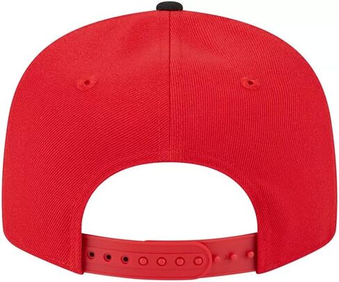 قبعة New Era Atlanta Hawks 9FIFTY Headline Snapback، قبعة قابلة للتعديل باللون الأحمر in Saudi Arabia