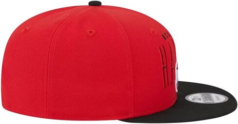قبعة New Era Atlanta Hawks 9FIFTY Headline Snapback، قبعة قابلة للتعديل باللون الأحمر in Saudi Arabia