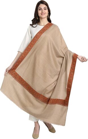 شال زمور كشميري هندي سوزني صوف الباشمينا مطرز للنساء in Kuwait