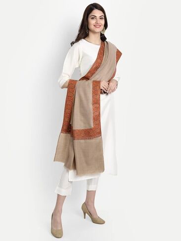 شال زمور كشميري هندي سوزني صوف الباشمينا مطرز للنساء in Kuwait