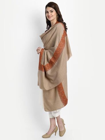 شال زمور كشميري هندي سوزني صوف الباشمينا مطرز للنساء in Kuwait