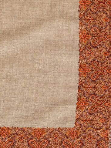 شال زمور كشميري هندي سوزني صوف الباشمينا مطرز للنساء in Kuwait