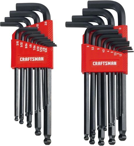 CRAFTSMAN Ball End Hex Key Set, SAE/MM, 26 Piece (CMHT26009) in Kuwait