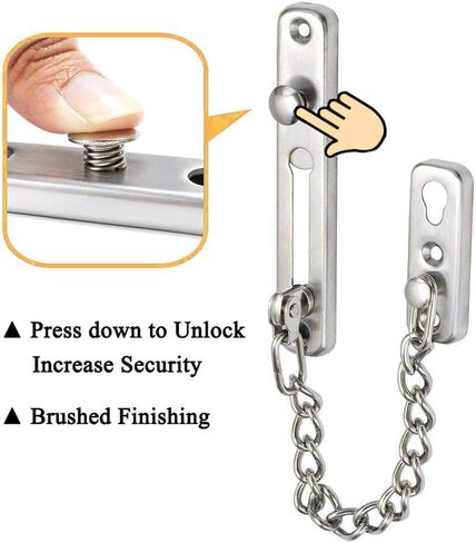 Hasp Latch Lock with Keys, HLOMVE Bifold Hinge Hasp Lock for Cabinet, Closet Lock, Shed Locking Hasp, Chrome Plated Small Size in Saudi Arabia