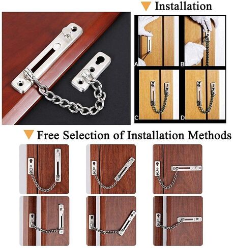 Hasp Latch Lock with Keys, HLOMVE Bifold Hinge Hasp Lock for Cabinet, Closet Lock, Shed Locking Hasp, Chrome Plated Small Size in Saudi Arabia