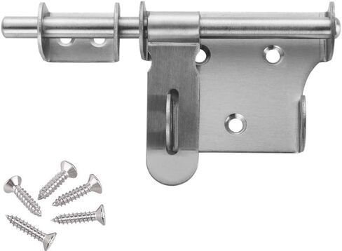 Hasp Latch Lock with Keys, HLOMVE Bifold Hinge Hasp Lock for Cabinet, Closet Lock, Shed Locking Hasp, Chrome Plated Small Size in Saudi Arabia