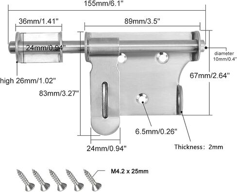 Hasp Latch Lock with Keys, HLOMVE Bifold Hinge Hasp Lock for Cabinet, Closet Lock, Shed Locking Hasp, Chrome Plated Small Size in Saudi Arabia