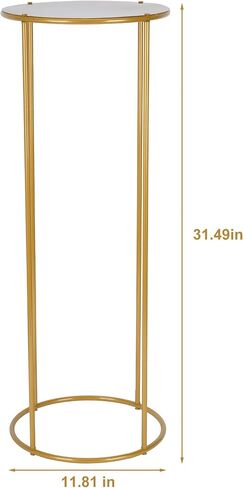 4pcs Gold Wedding Flower Stand, 31 Inch Metal Wedding Floral Stand, Golden Flower Holder for Wedding Table Centerpieces, Tall Column Floral Rack Floor Display for Banquet Ceremony Birthday Decor in Kuwait